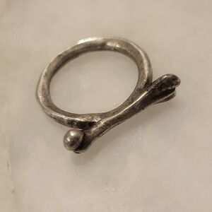 NEW Low Luv x Erin Wasson Bone Stack Silver Ring Boho Indie Punk Goth Moto Biker